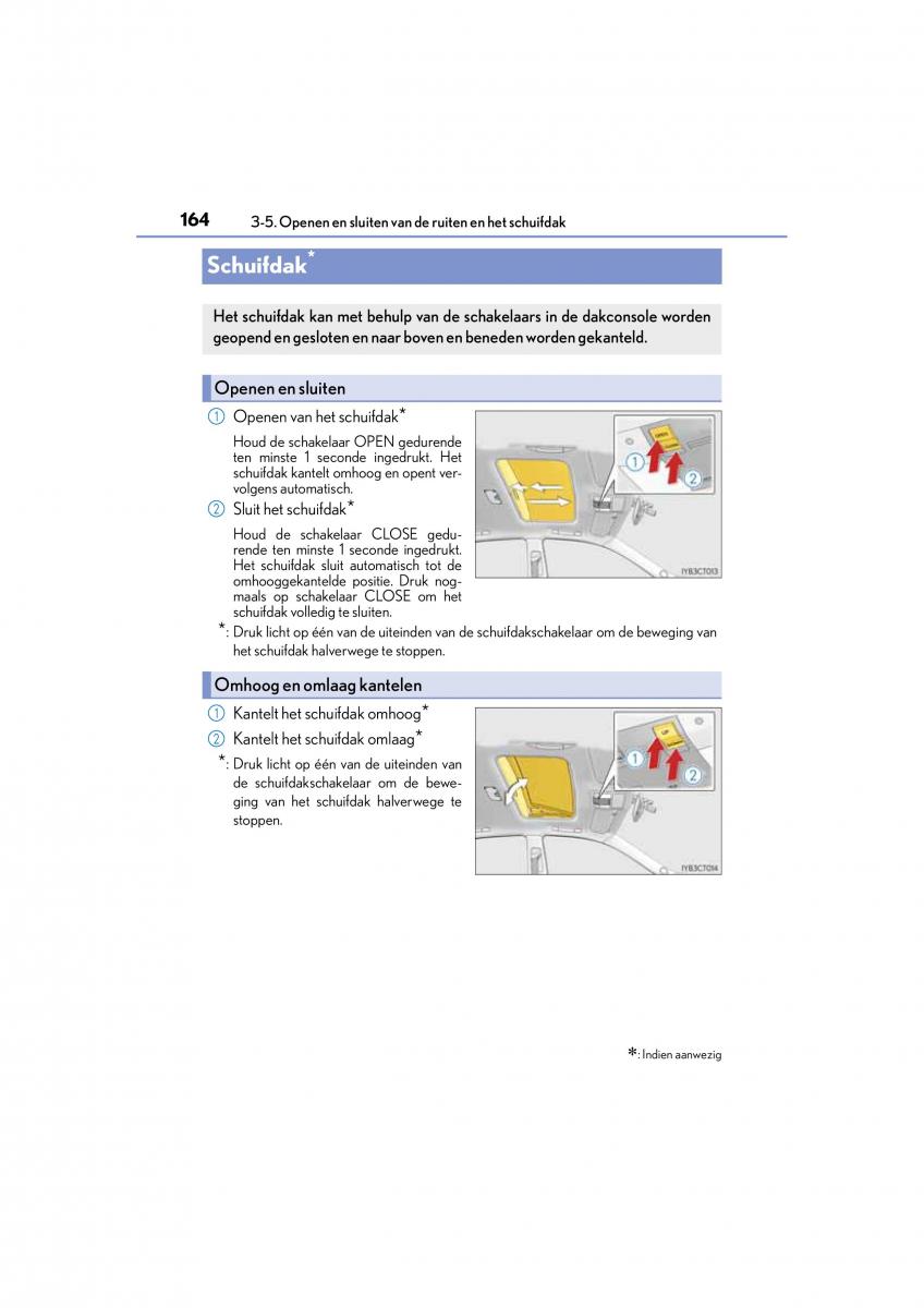 Lexus CT200h handleiding / page 164