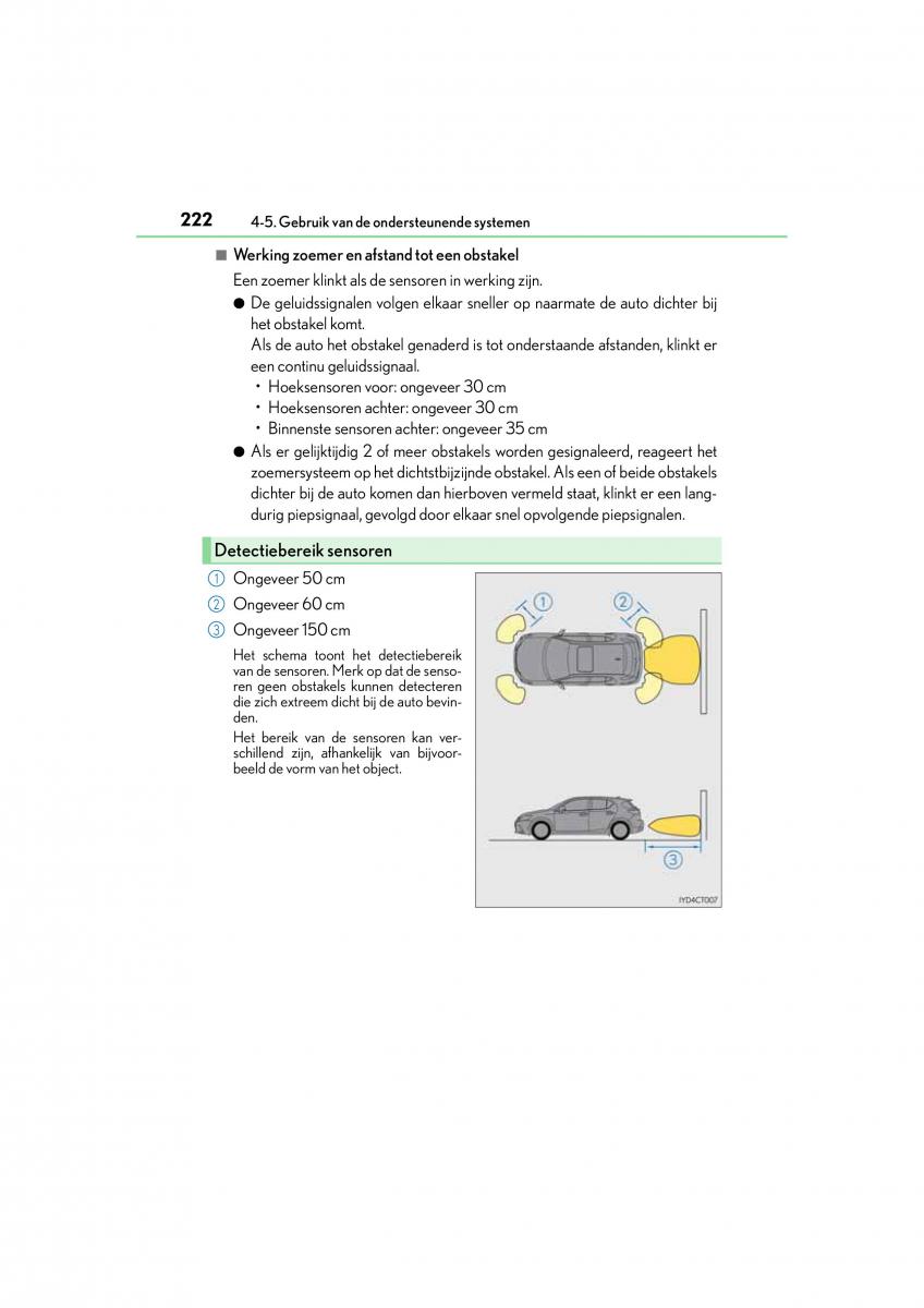 Lexus CT200h handleiding / page 222