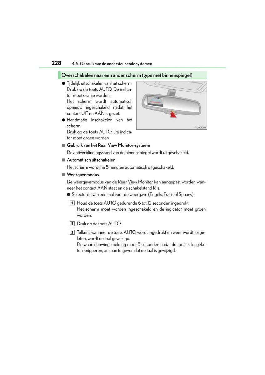 Lexus CT200h handleiding / page 228