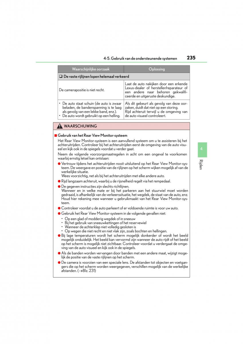 Lexus CT200h handleiding / page 235