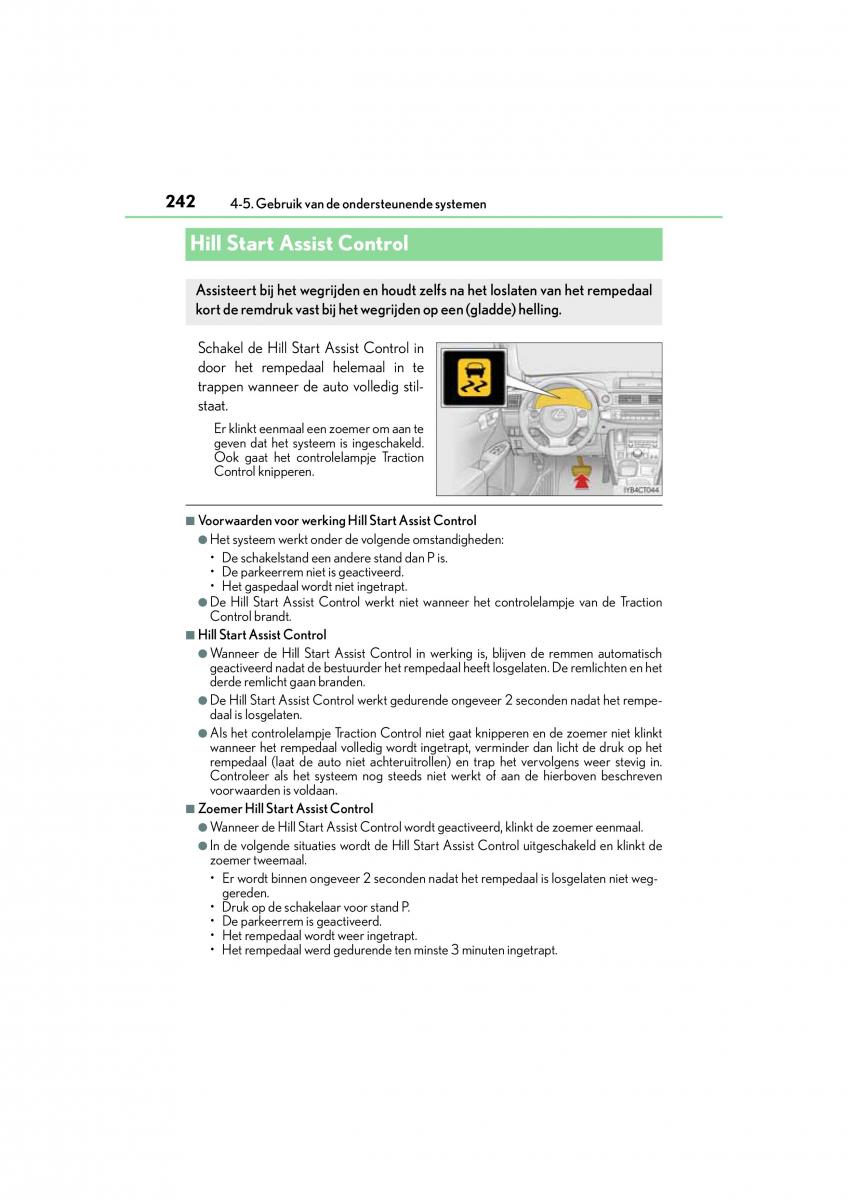 Lexus CT200h handleiding / page 242