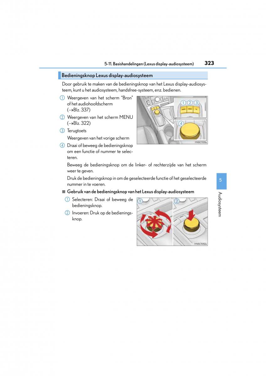 Lexus CT200h handleiding / page 323