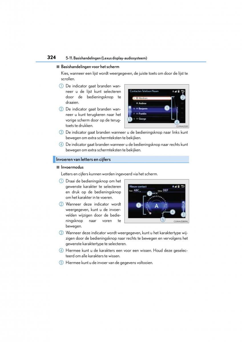 Lexus CT200h handleiding / page 324