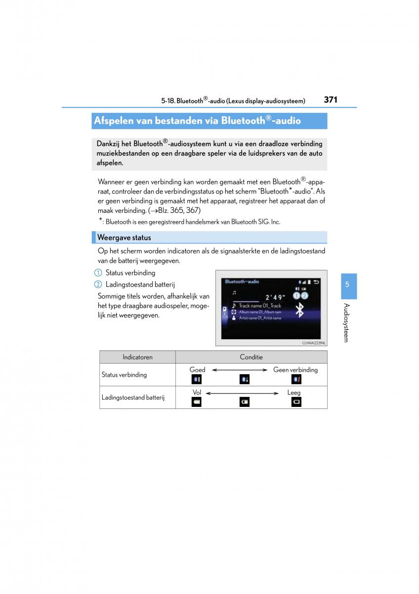 Lexus CT200h handleiding / page 371