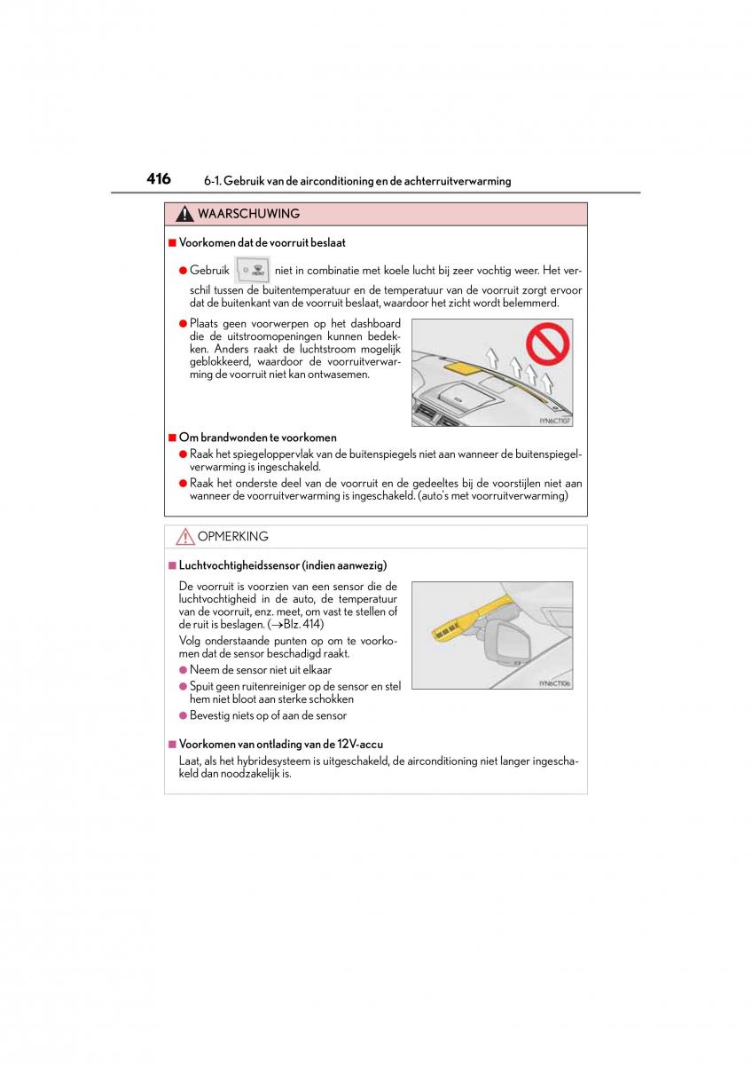 Lexus CT200h handleiding / page 416