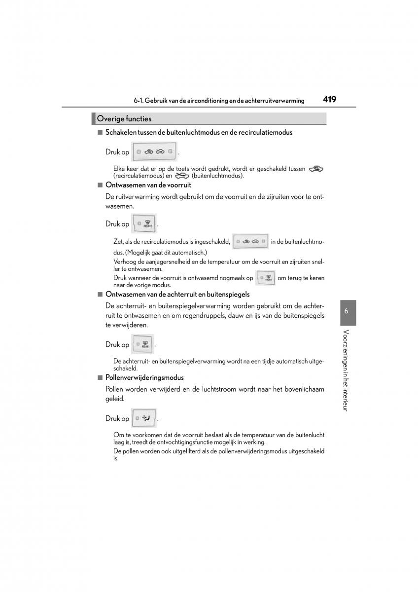 Lexus CT200h handleiding / page 419