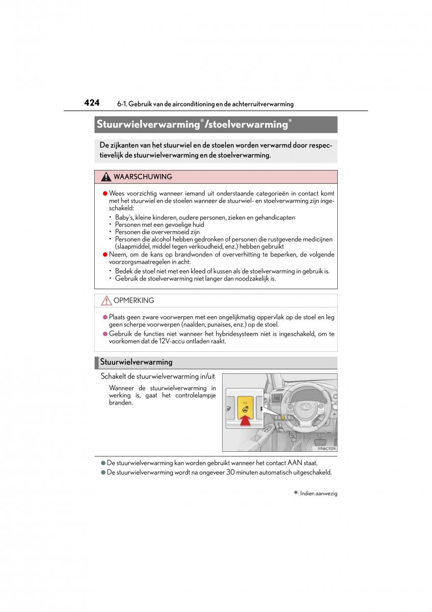 Lexus CT200h handleiding / page 424