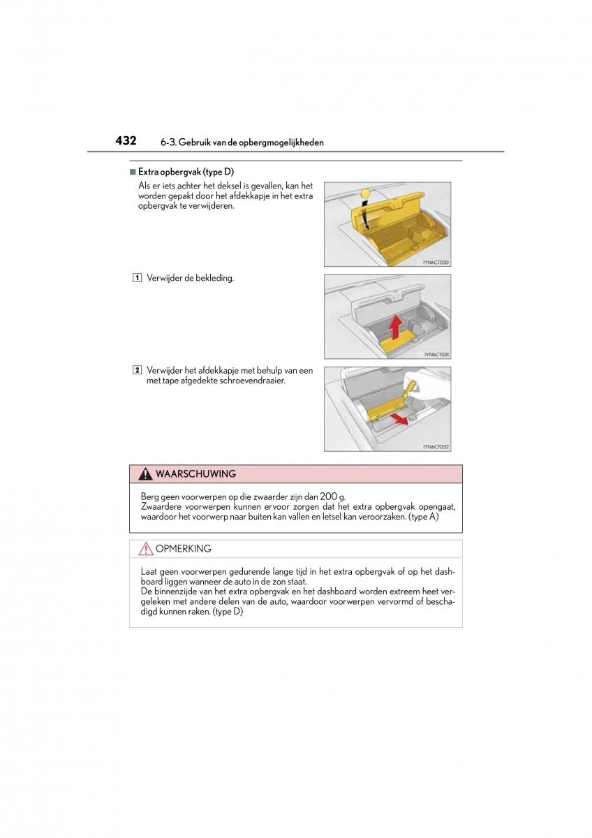 Lexus CT200h handleiding / page 432