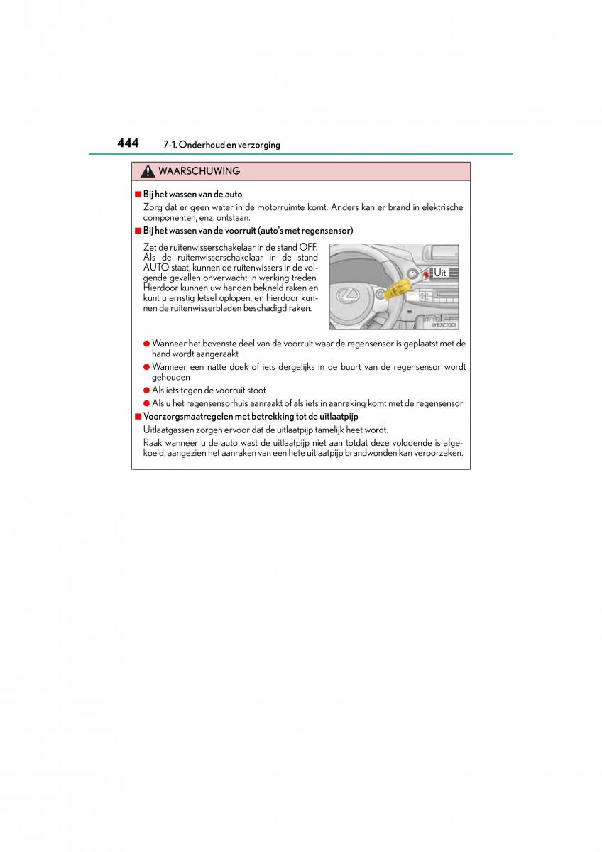 Lexus CT200h handleiding / page 444