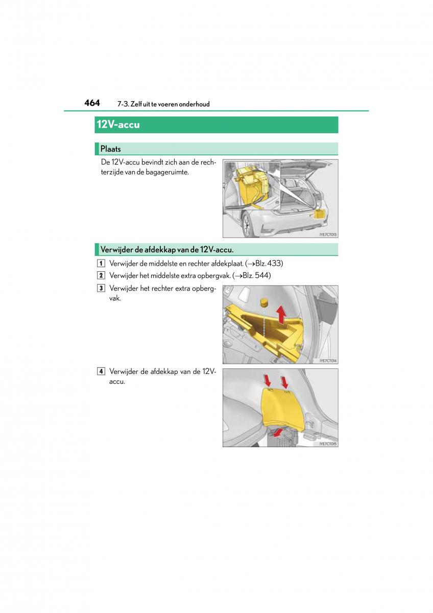 Lexus CT200h handleiding / page 464