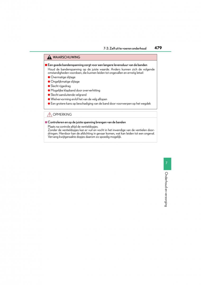 Lexus CT200h handleiding / page 479