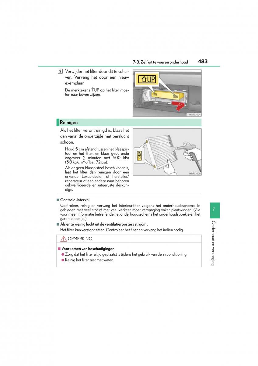 Lexus CT200h handleiding / page 483