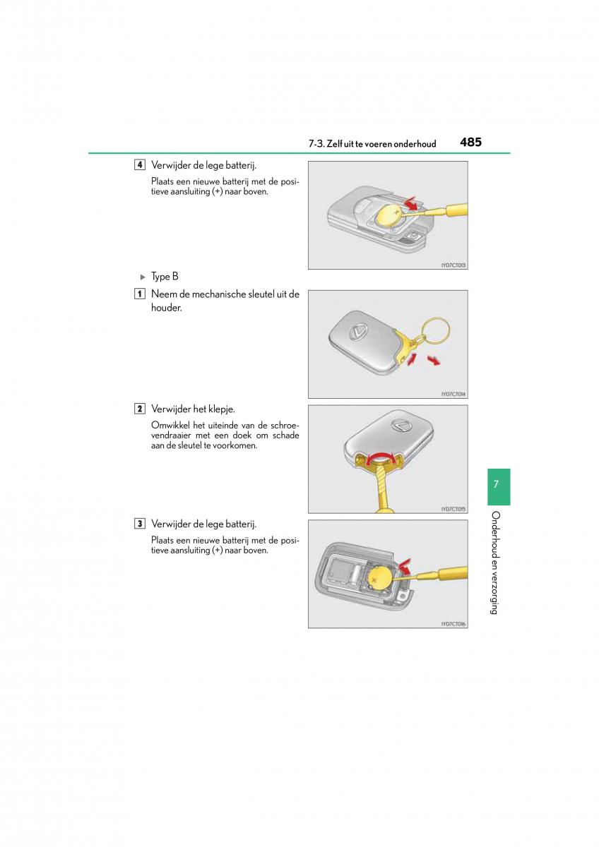 Lexus CT200h handleiding / page 485