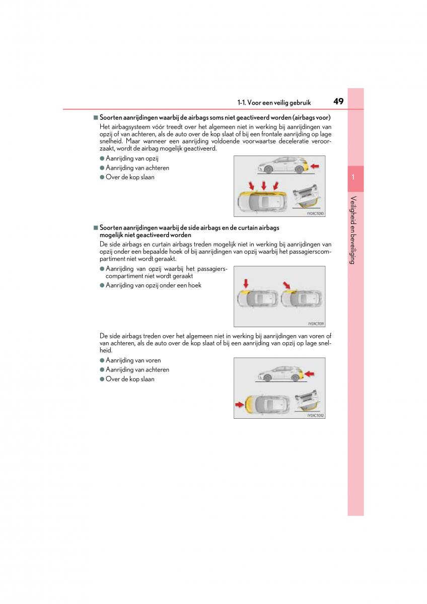 Lexus CT200h handleiding / page 49