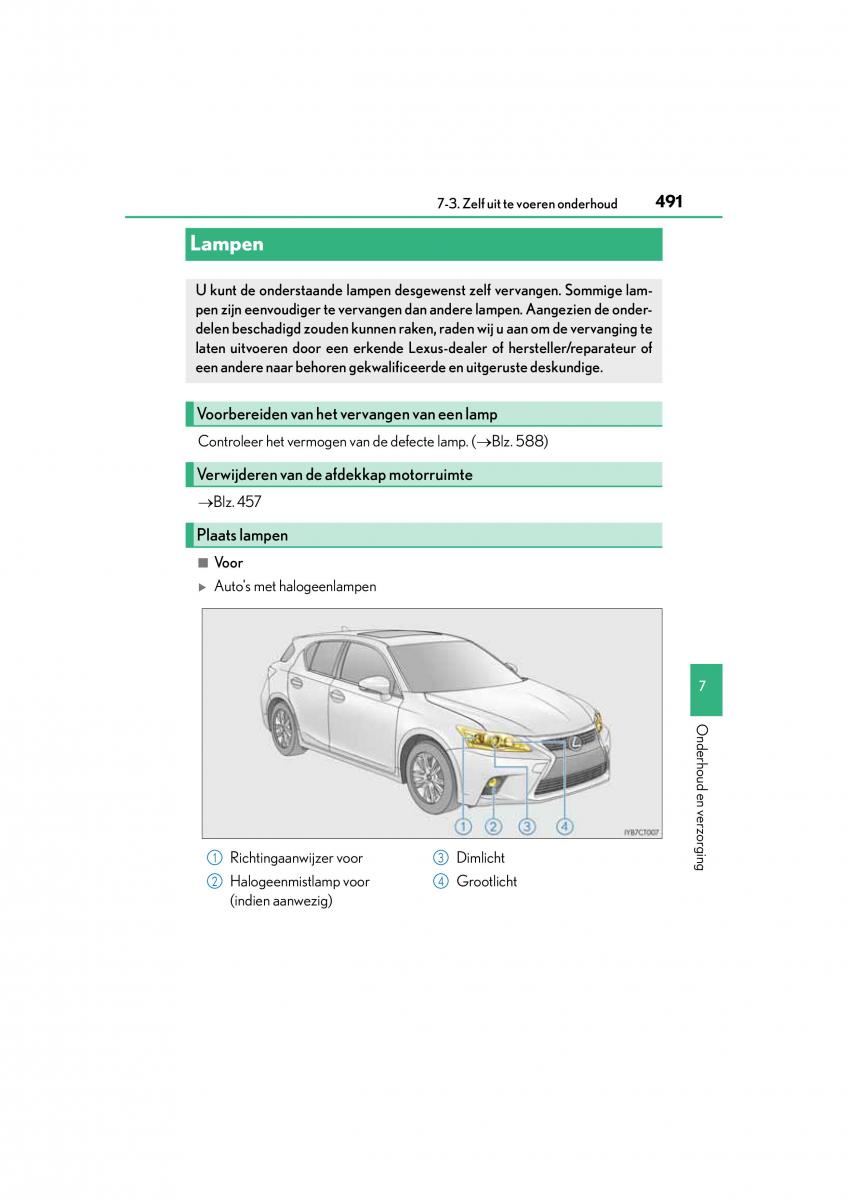 Lexus CT200h handleiding / page 491