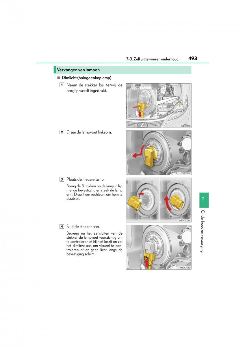 Lexus CT200h handleiding / page 493