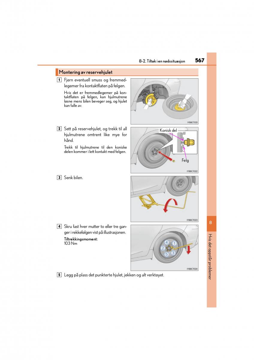 Lexus CT200h bruksanvisningen / page 569