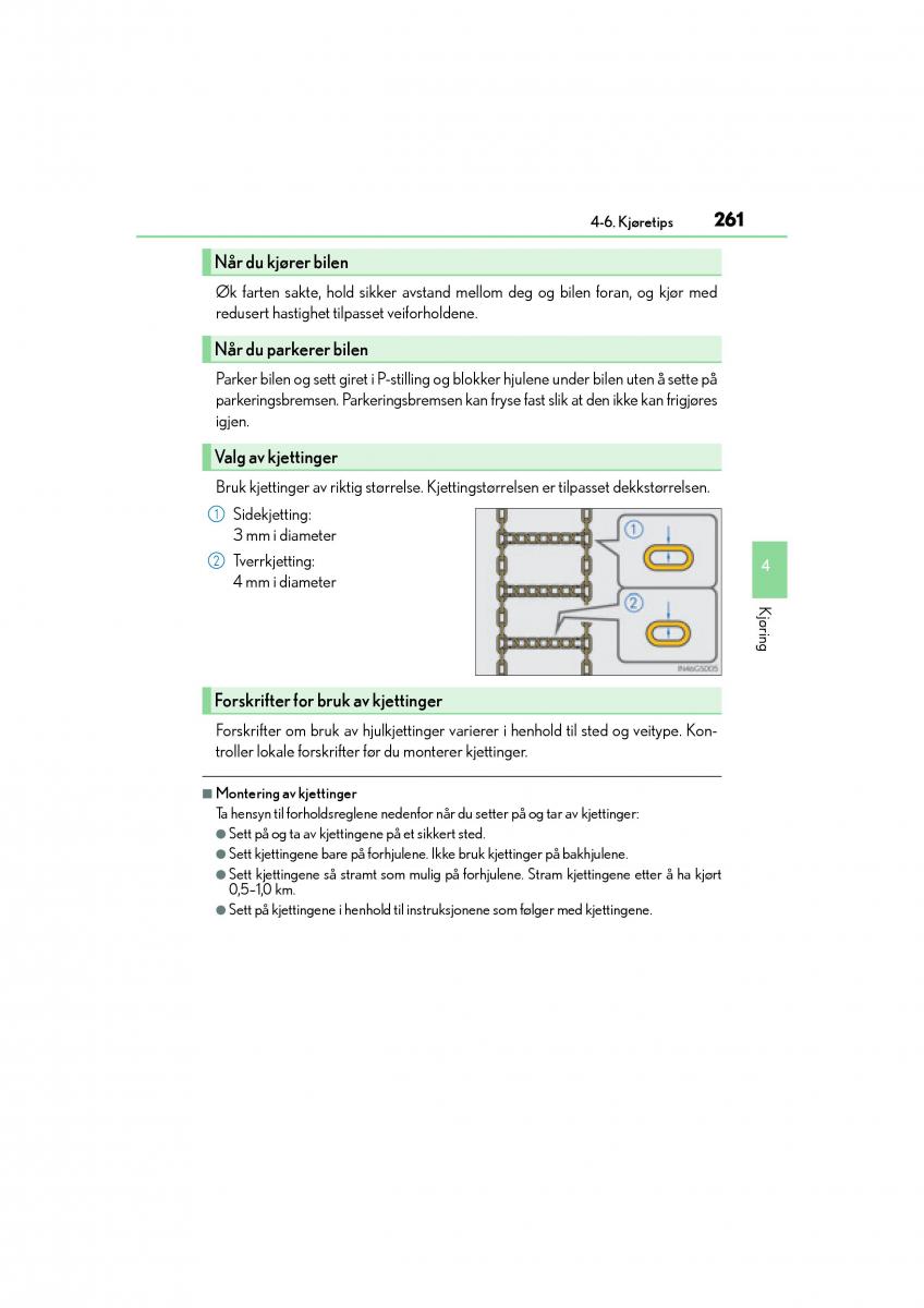 Lexus CT200h bruksanvisningen / page 263