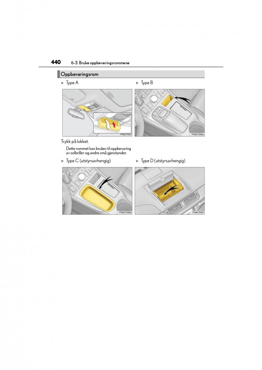 Lexus CT200h bruksanvisningen / page 442