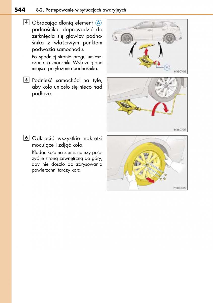 Lexus CT200h instrukcja obslugi / page 544