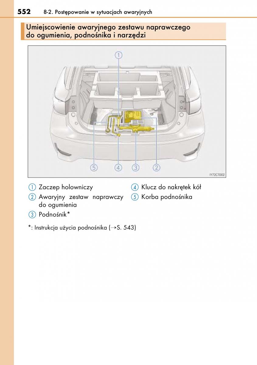 Lexus CT200h instrukcja obslugi / page 552