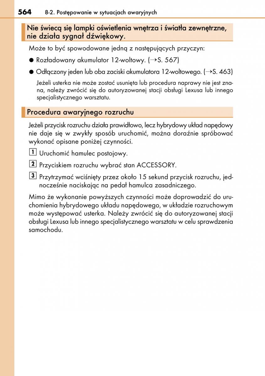 Lexus CT200h instrukcja obslugi / page 564