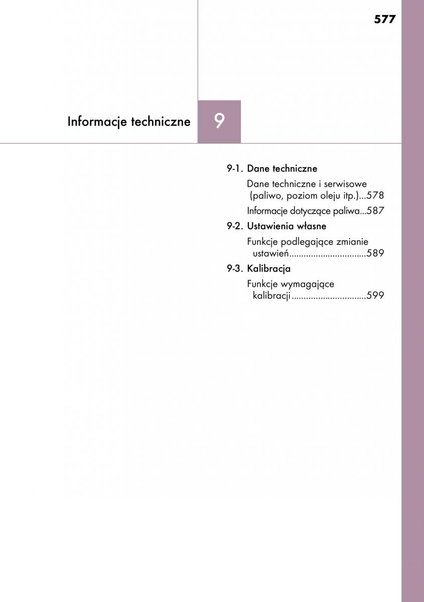 Lexus CT200h instrukcja obslugi / page 577