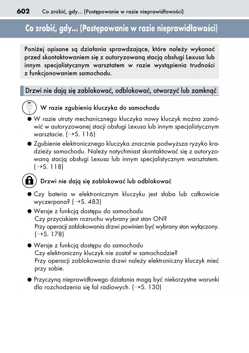 Lexus CT200h instrukcja obslugi / page 602