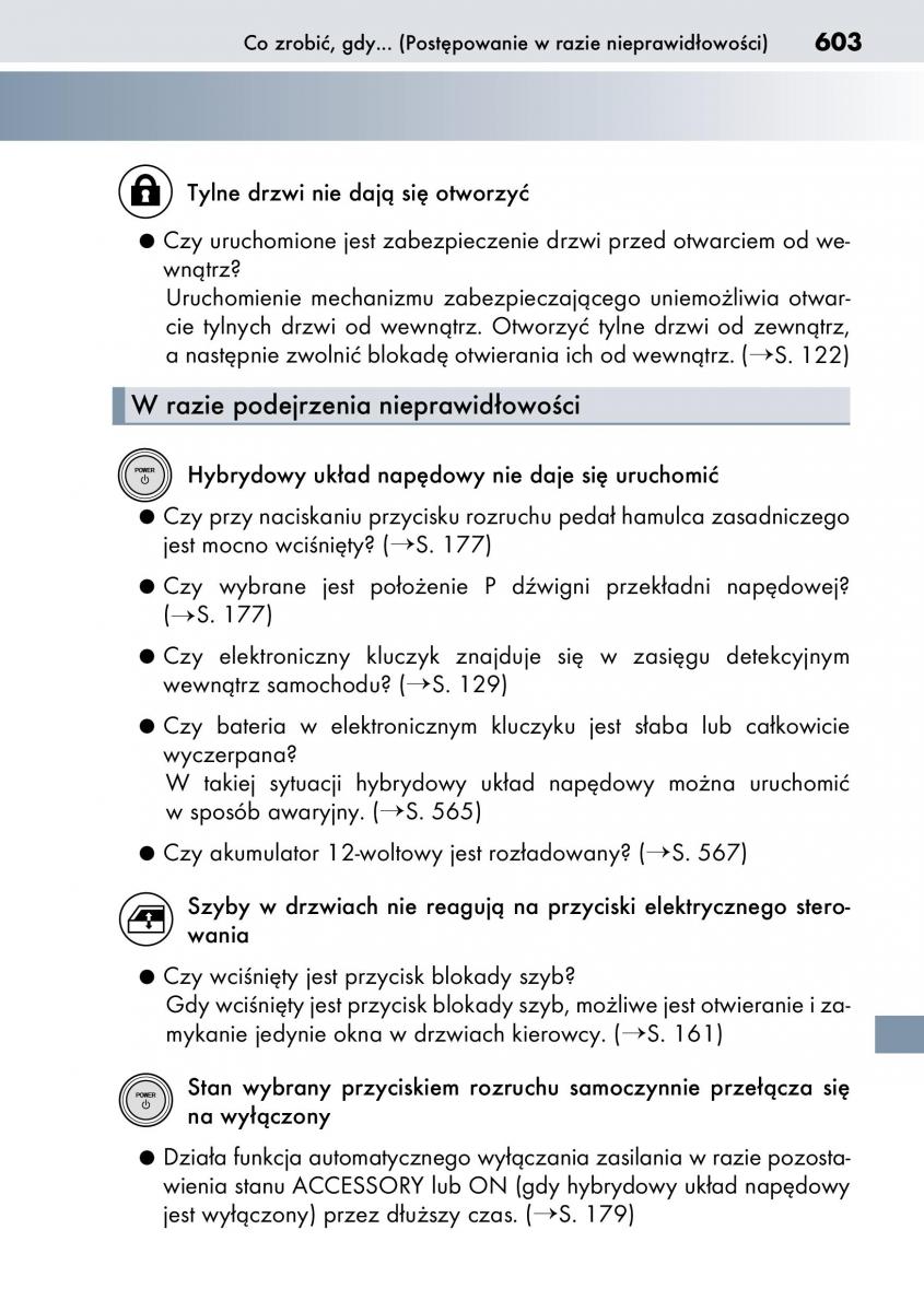 Lexus CT200h instrukcja obslugi / page 603