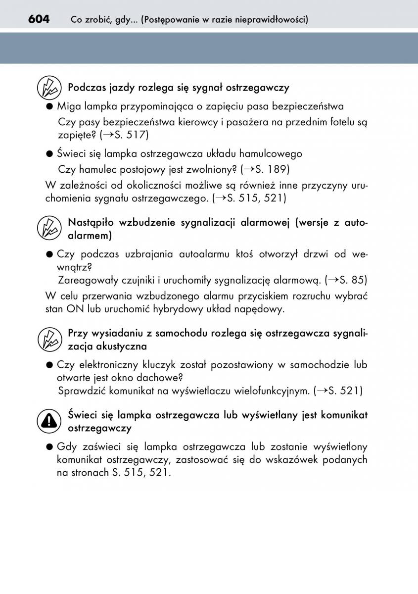 Lexus CT200h instrukcja obslugi / page 604