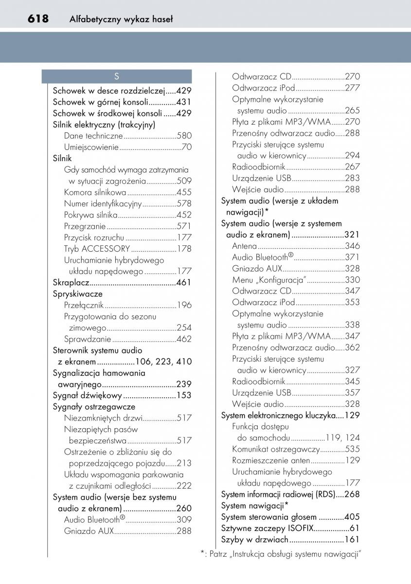 Lexus CT200h instrukcja obslugi / page 618