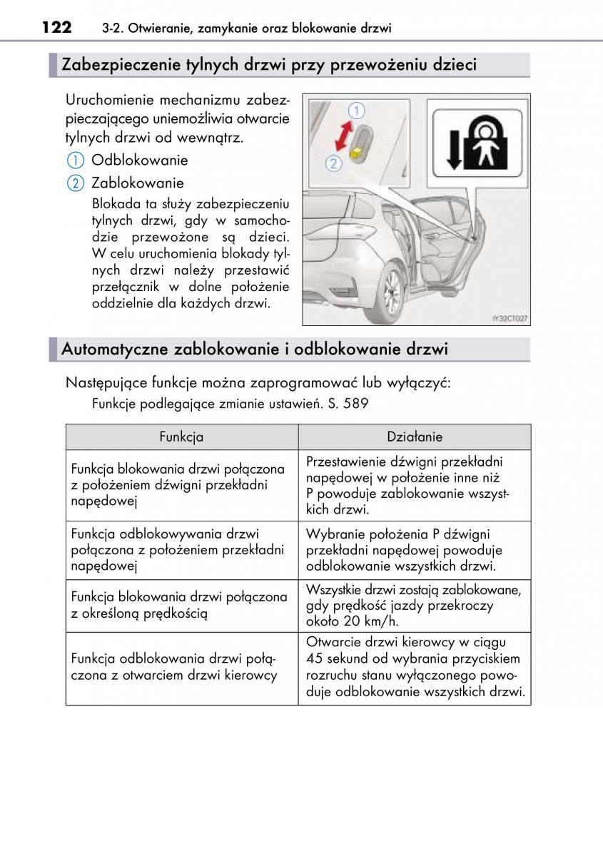 Lexus CT200h instrukcja obslugi / page 122