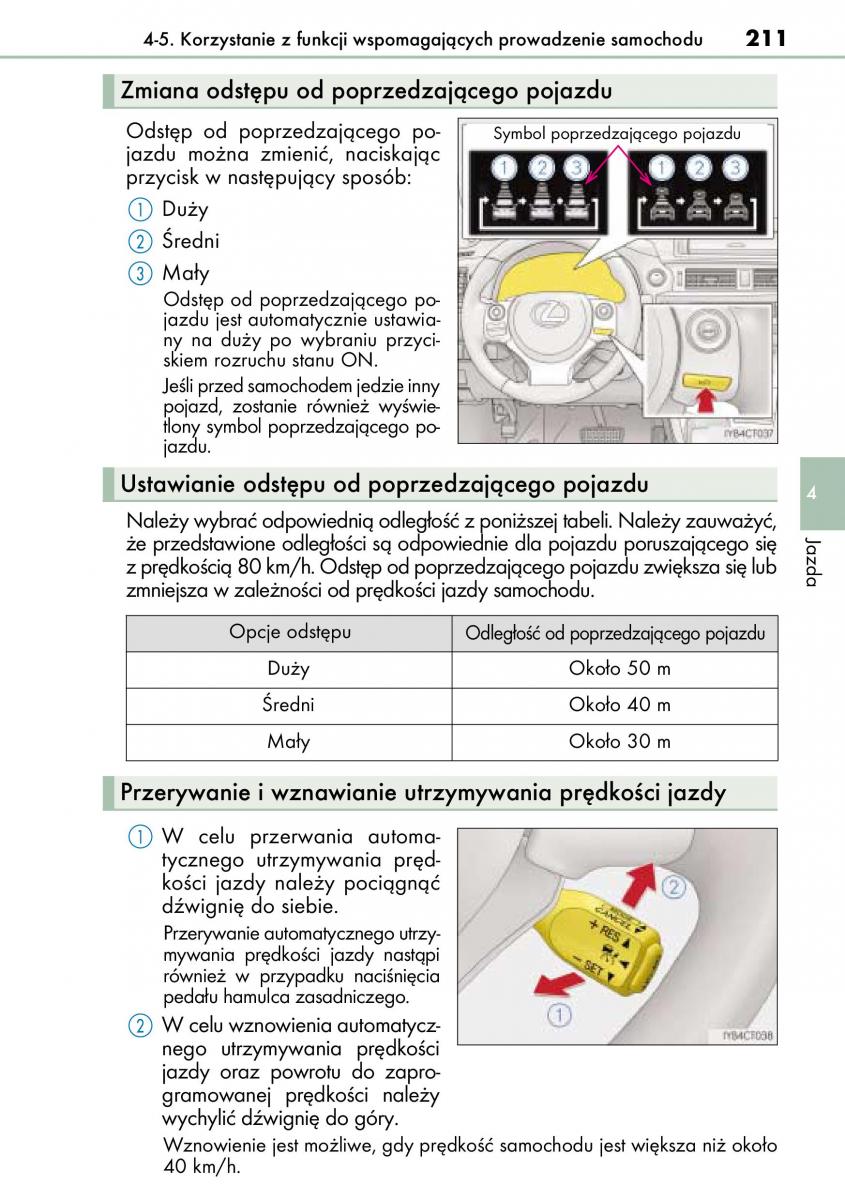 Lexus CT200h instrukcja obslugi / page 211