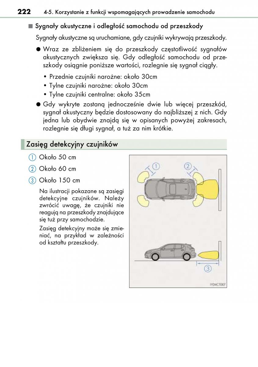 Lexus CT200h instrukcja obslugi / page 222