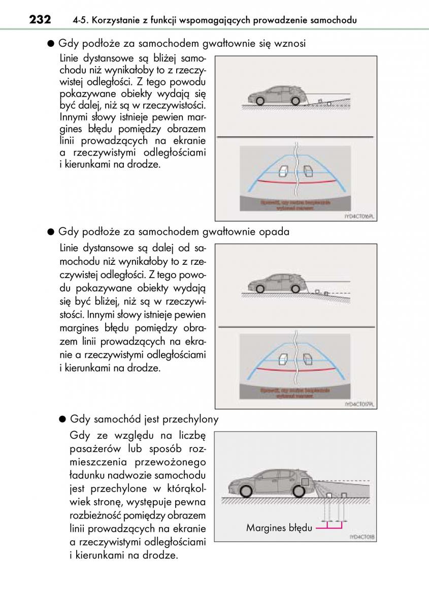 Lexus CT200h instrukcja obslugi / page 232