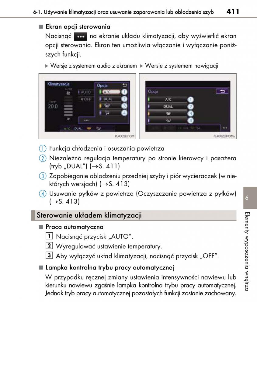 Lexus CT200h instrukcja obslugi / page 411