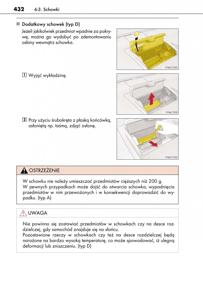 Lexus CT200h instrukcja obslugi / page 432