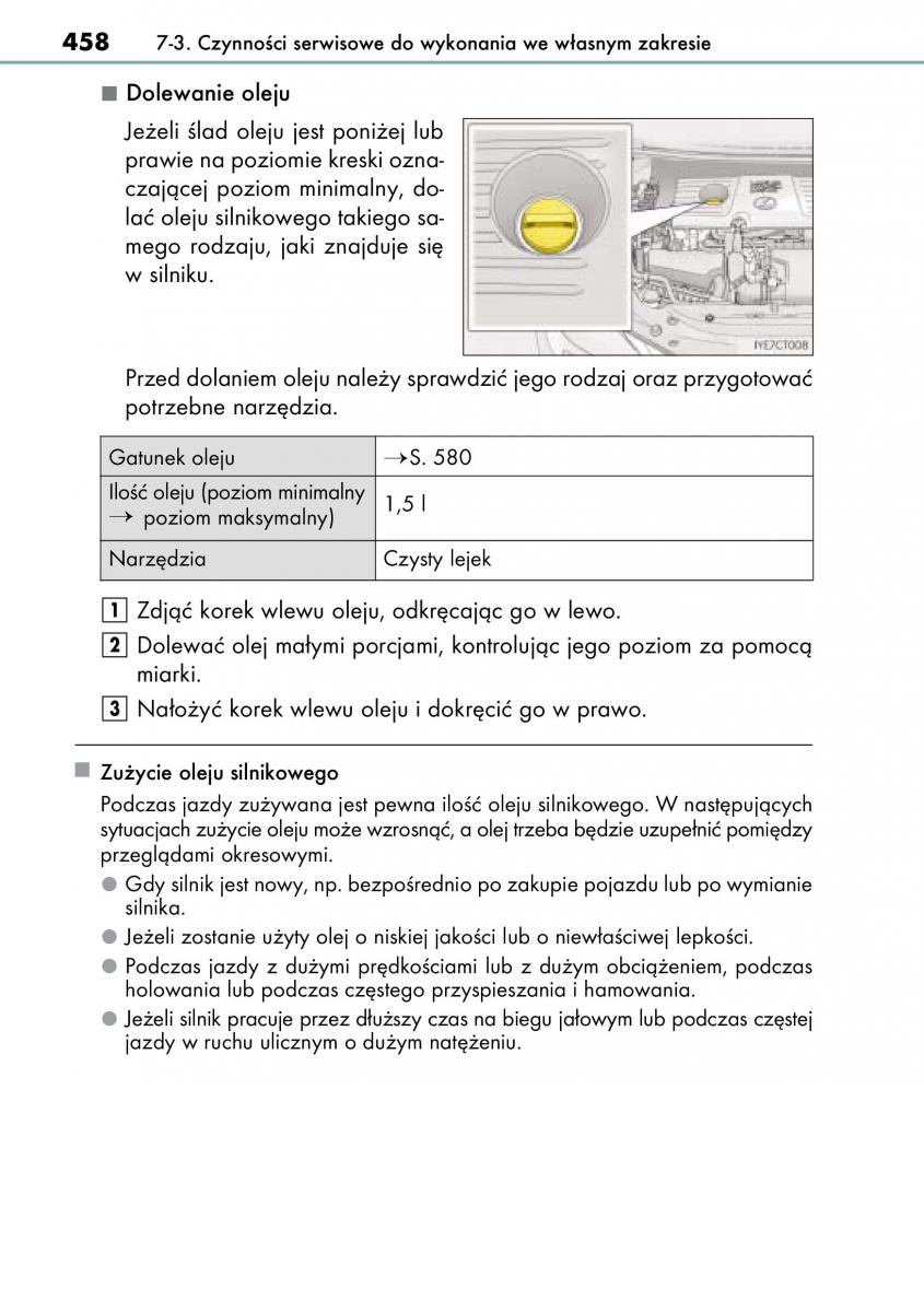 Lexus CT200h instrukcja obslugi / page 458