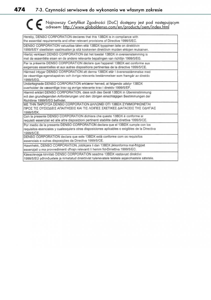 Lexus CT200h instrukcja obslugi / page 474