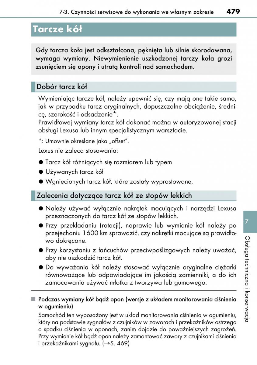 Lexus CT200h instrukcja obslugi / page 479