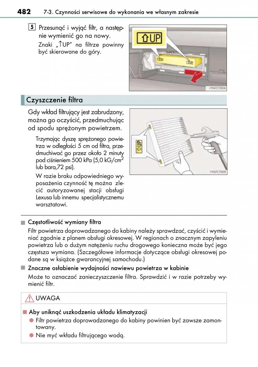 Lexus CT200h instrukcja obslugi / page 482