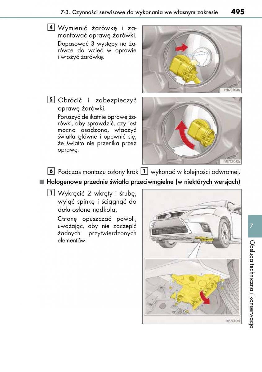 Lexus CT200h instrukcja obslugi / page 495