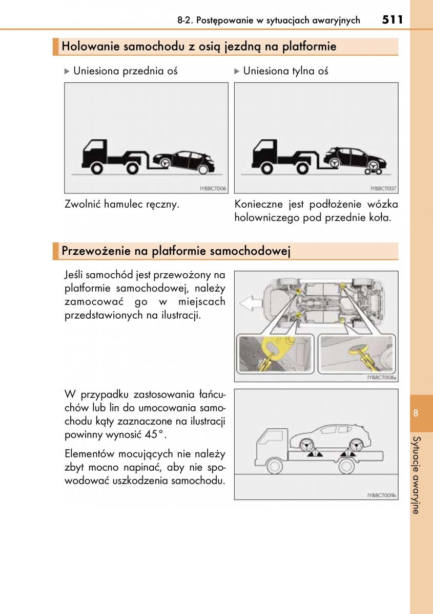 Lexus CT200h instrukcja obslugi / page 511