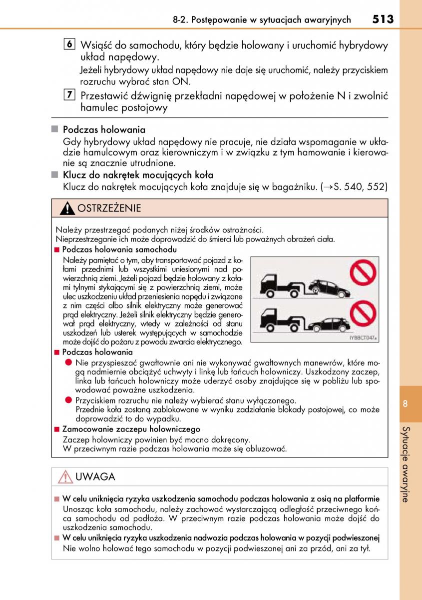 Lexus CT200h instrukcja obslugi / page 513