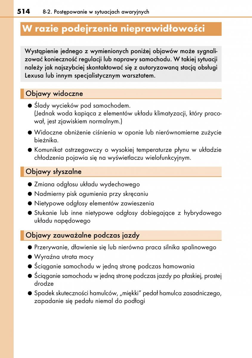 Lexus CT200h instrukcja obslugi / page 514