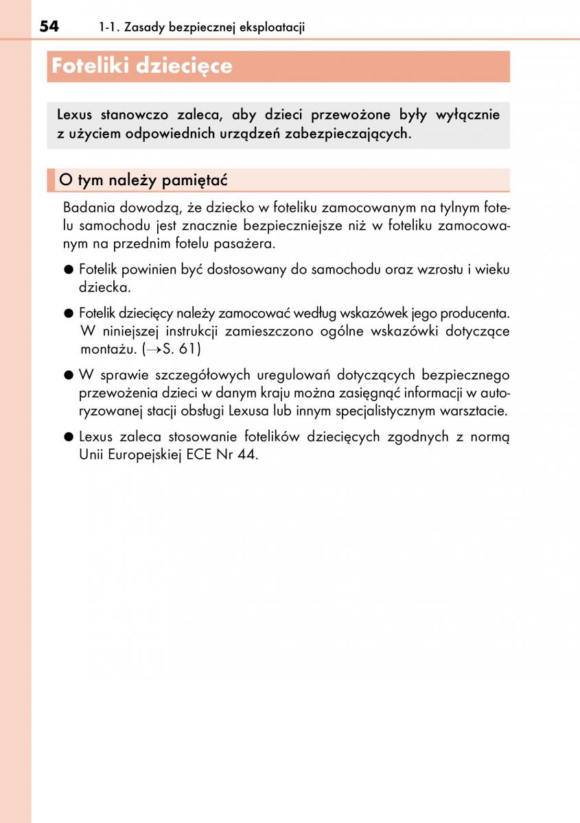 Lexus CT200h instrukcja obslugi / page 54