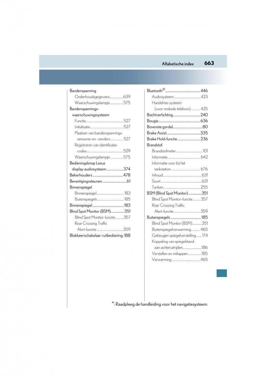 Lexus NX handleiding / page 663