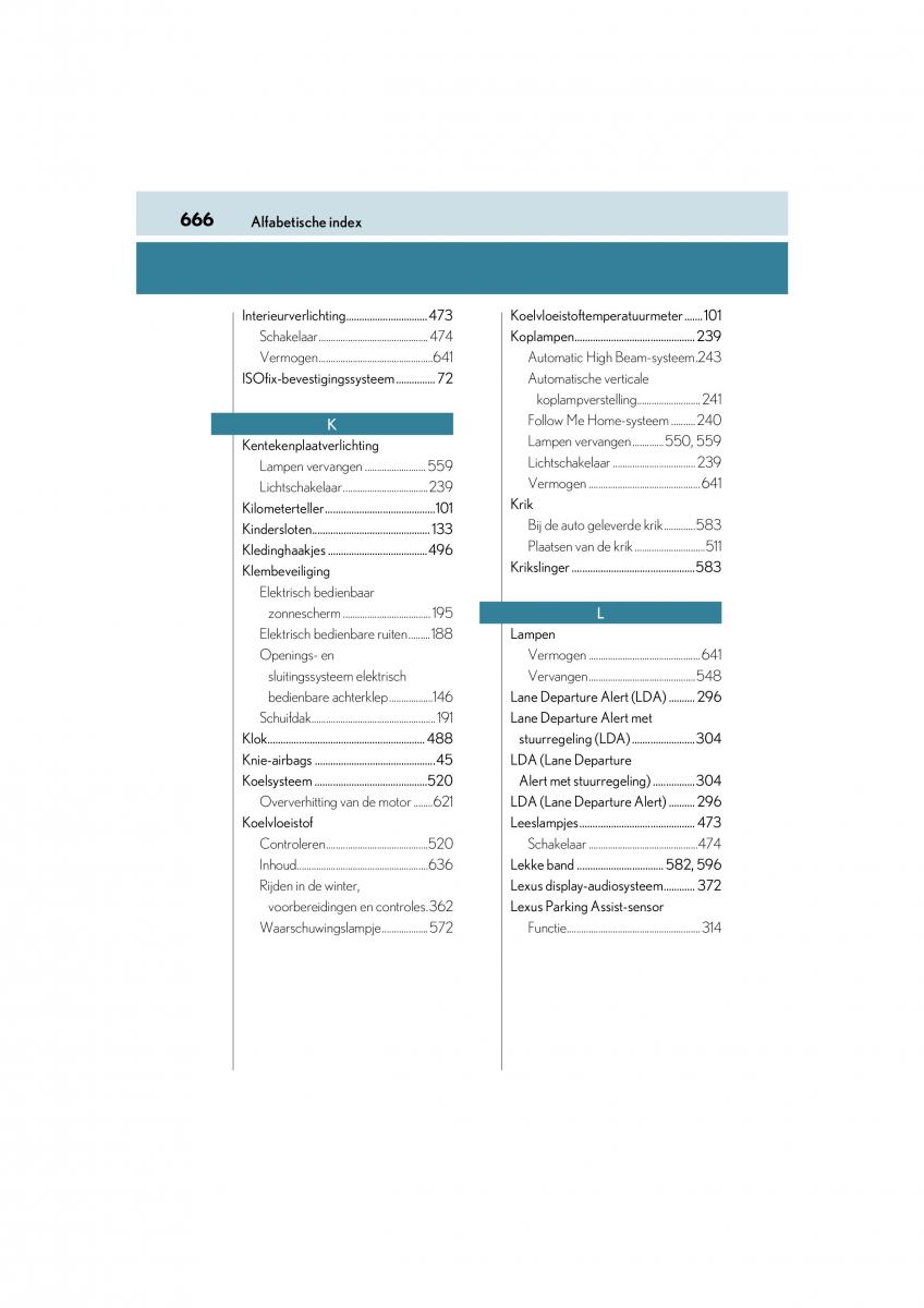 Lexus NX handleiding / page 666