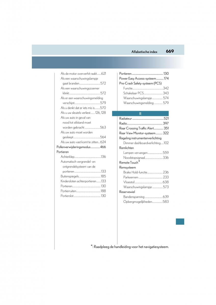 Lexus NX handleiding / page 669