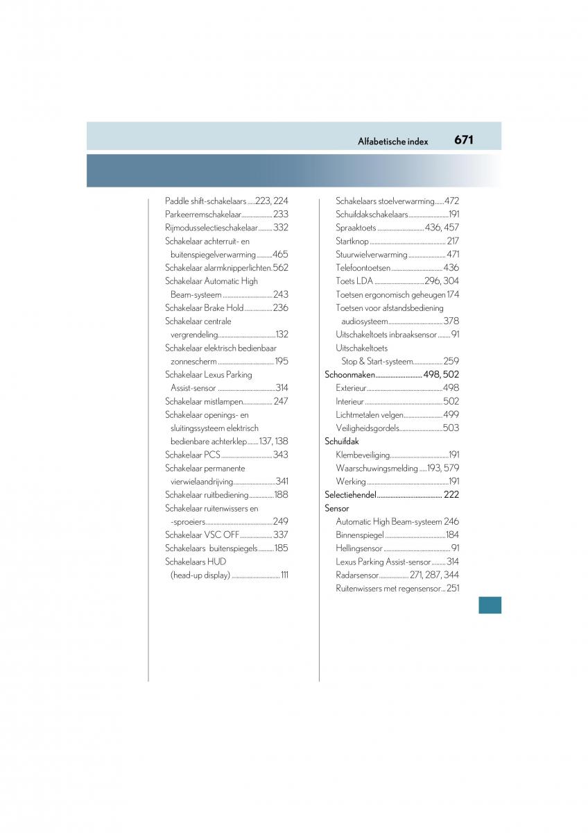 Lexus NX handleiding / page 671